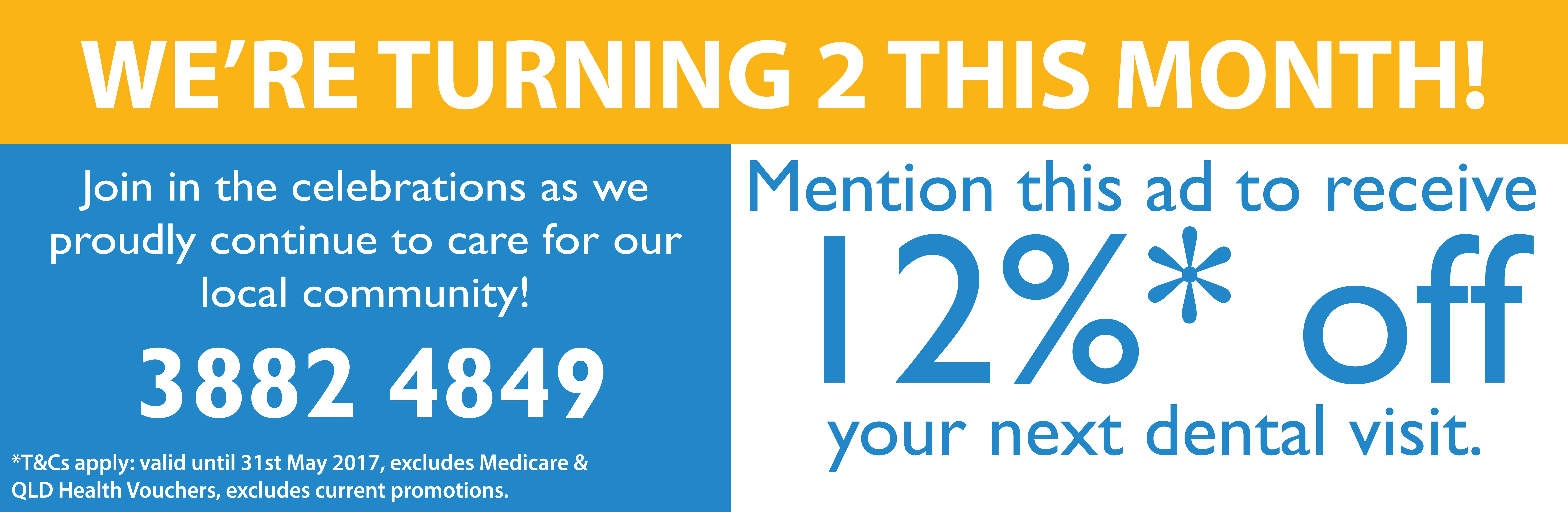 We are turning 2! Celebrate with us! 